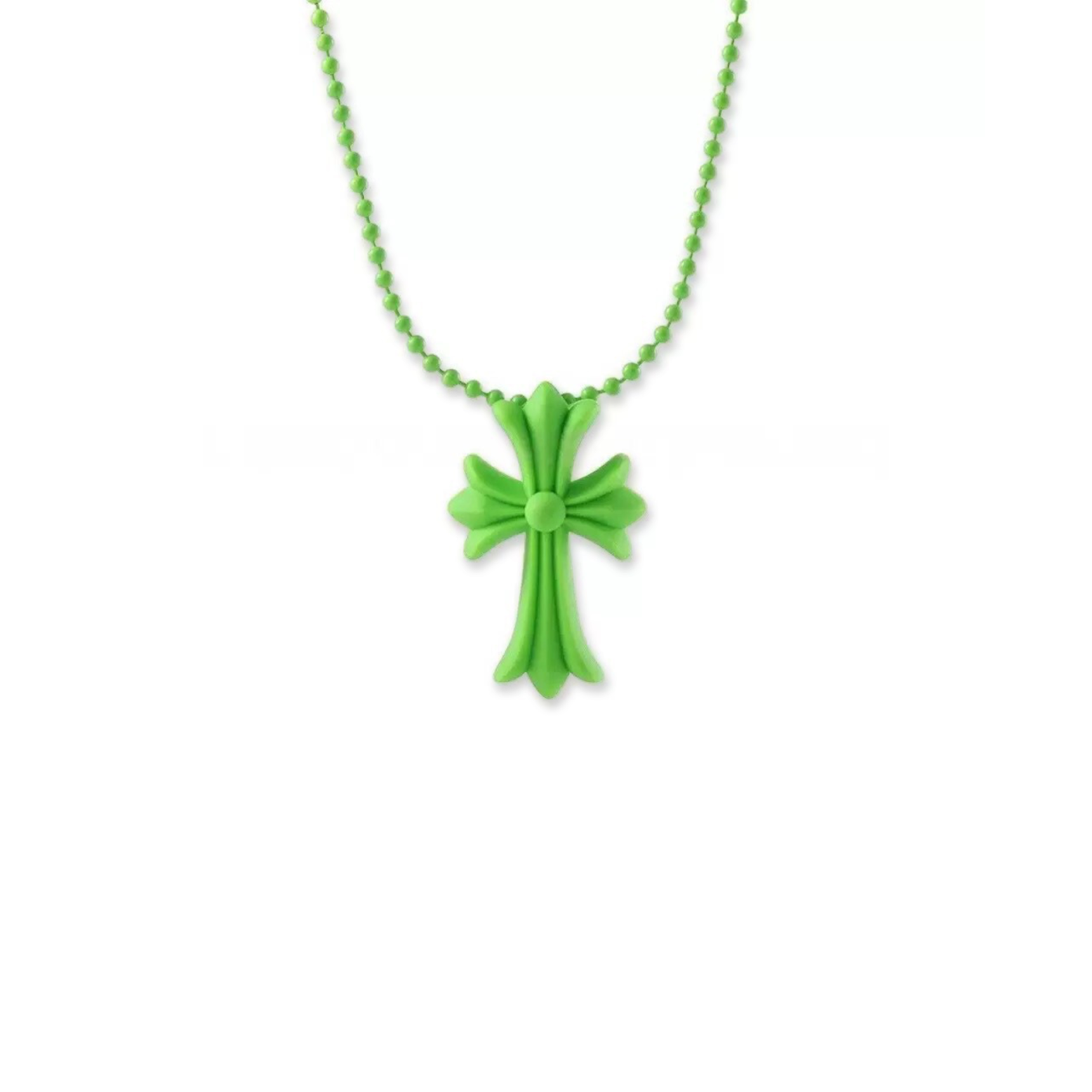 Ch*0me He**ts silicone cross necklace